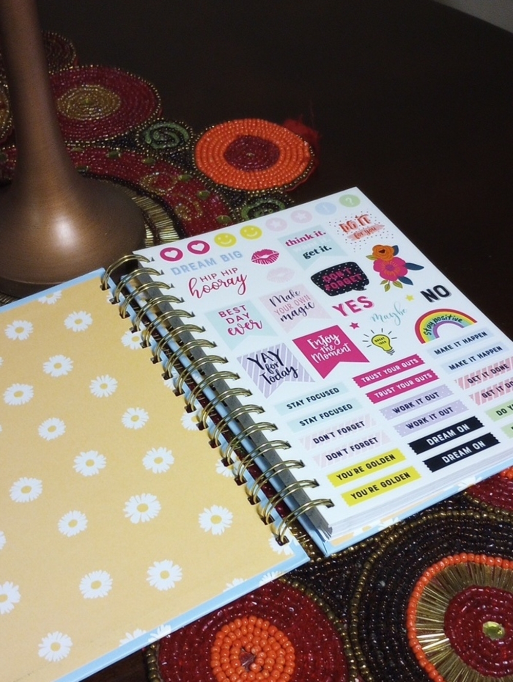 Stay Positive Journal With Stickers - Picture 11 of 12